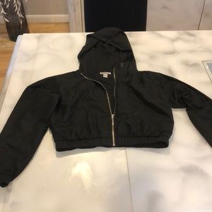 Forever 21 cropped rain jacket / wind breaker
